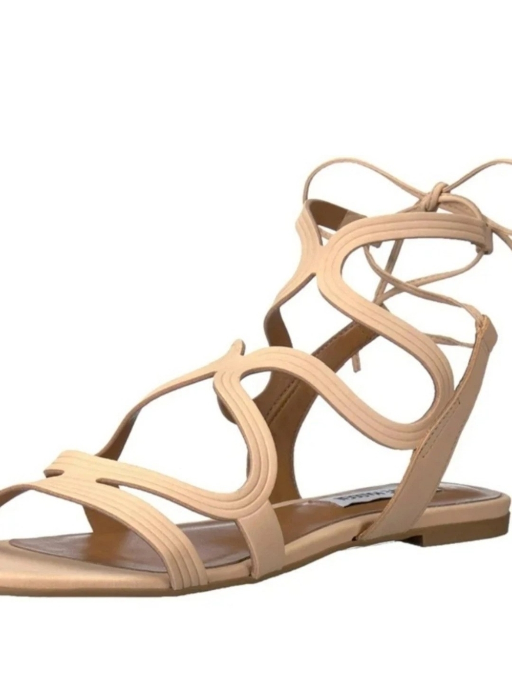 Steve Madden Womens 7M Light Brown Beige Gladiator Sandals New
